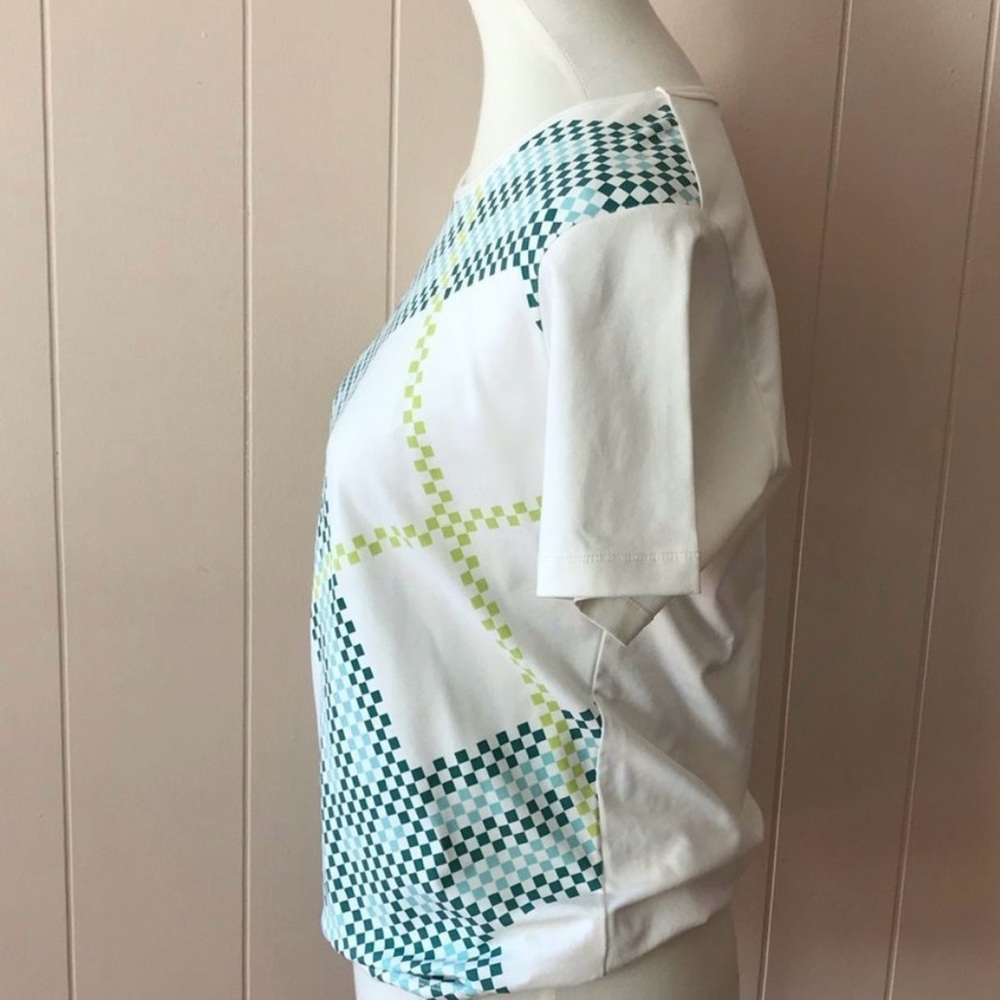 Burberry London black label top white nova check